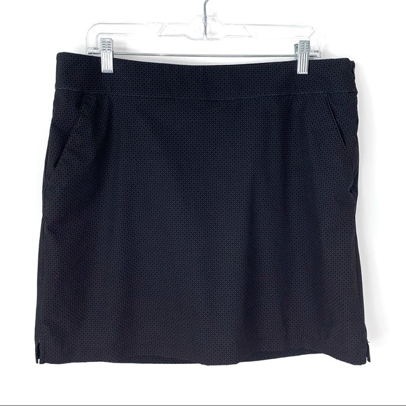 Greg Norman Collection Pants - Greg Norman golf skort size 12 black gray side zip